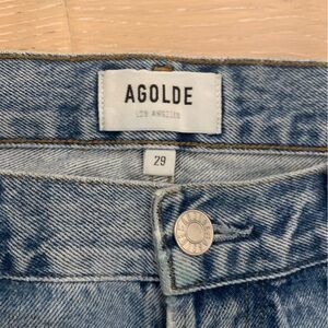 Agolde Size 29 Parker Denim cut off shorts in color Swapmeet